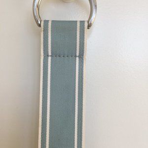 Blue & White Ribbon Belt